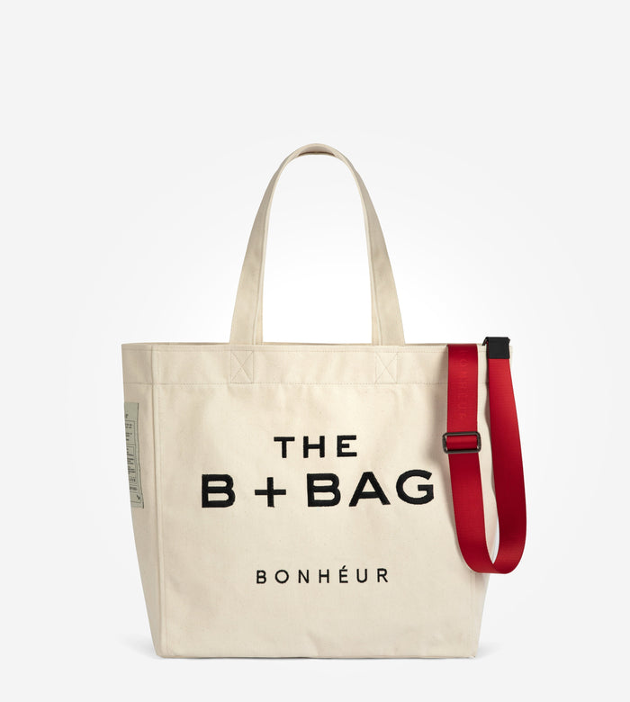 bonheur Canvas Coconut Milk Medium Tote Bag