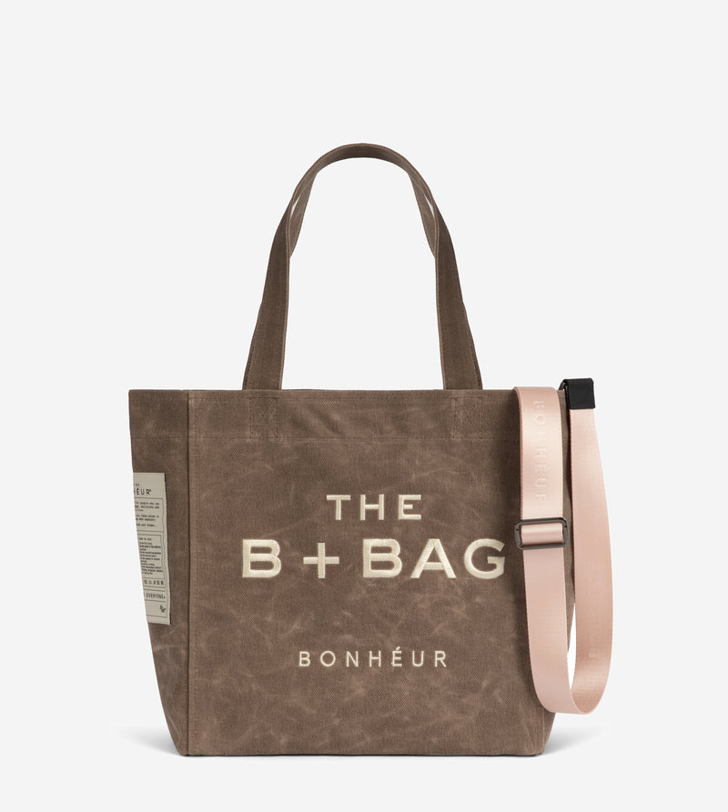 Canvas Chocolate Malt Medium Tote Bag