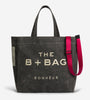 Canvas Ghost Gray Large Tote Bag