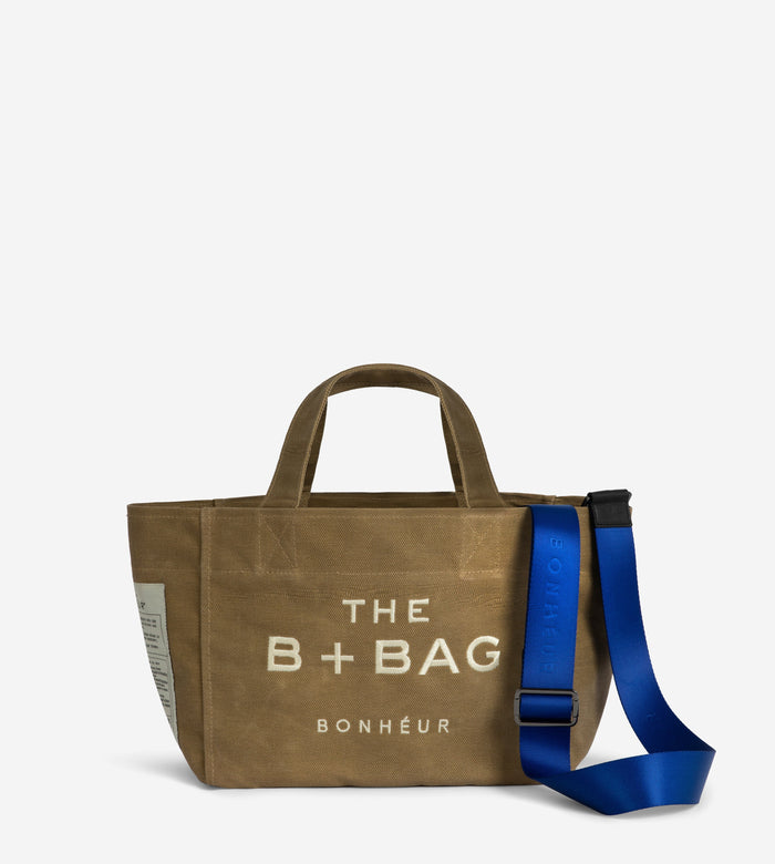 bonheur Canvas Honey Mustard Small Tote Bag